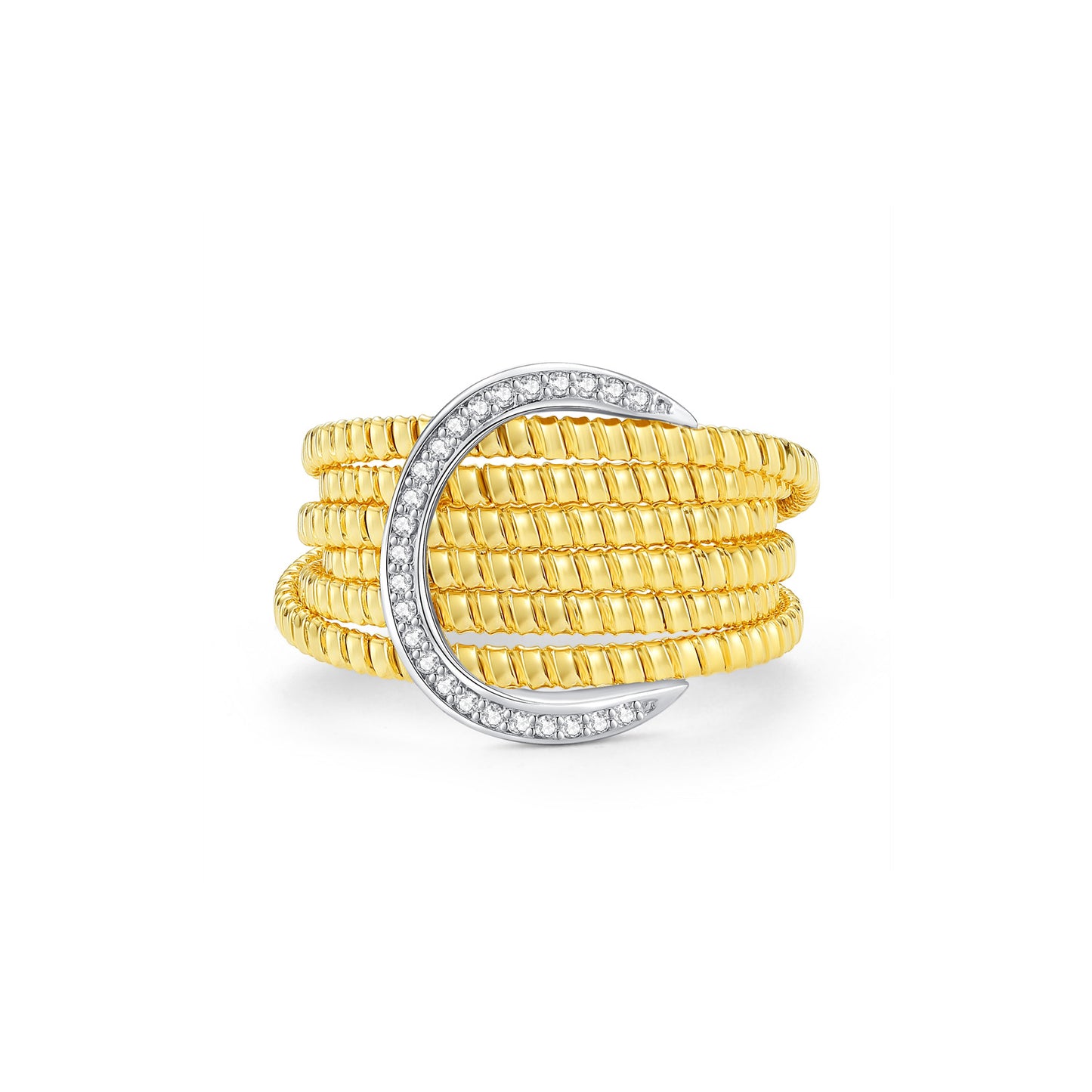 <tc>Anello con Zircone a Ferro di Cavallo Fortunato</tc>