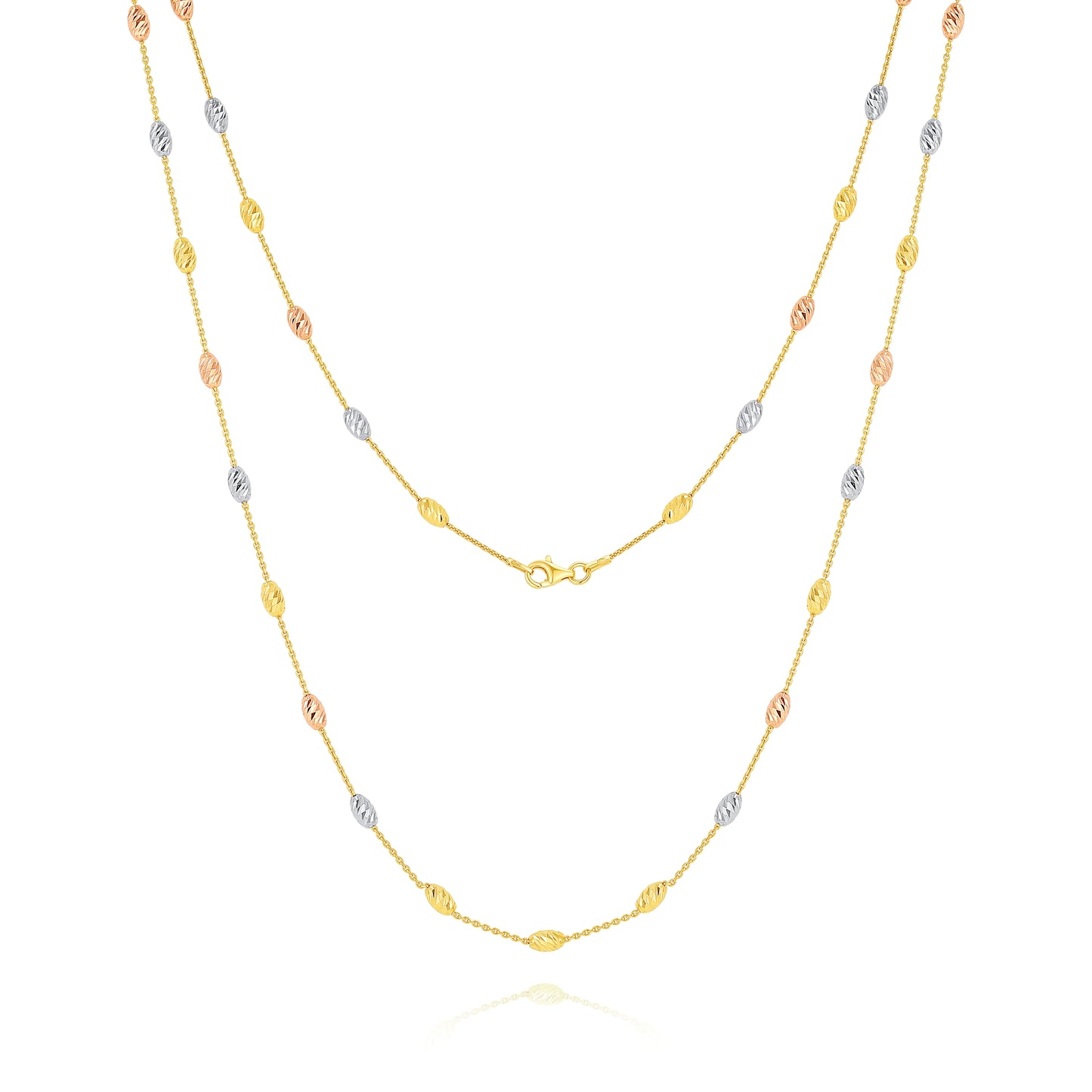 Slash Beads Necklace 70cm
