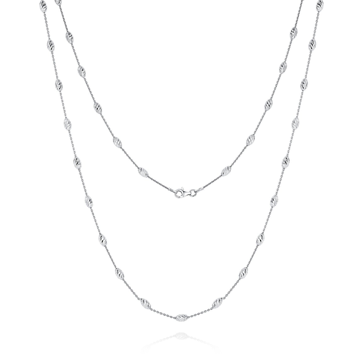 Slash Beads Necklace 80cm