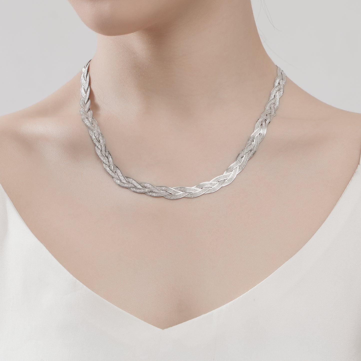 Braided Herringbone Necklace