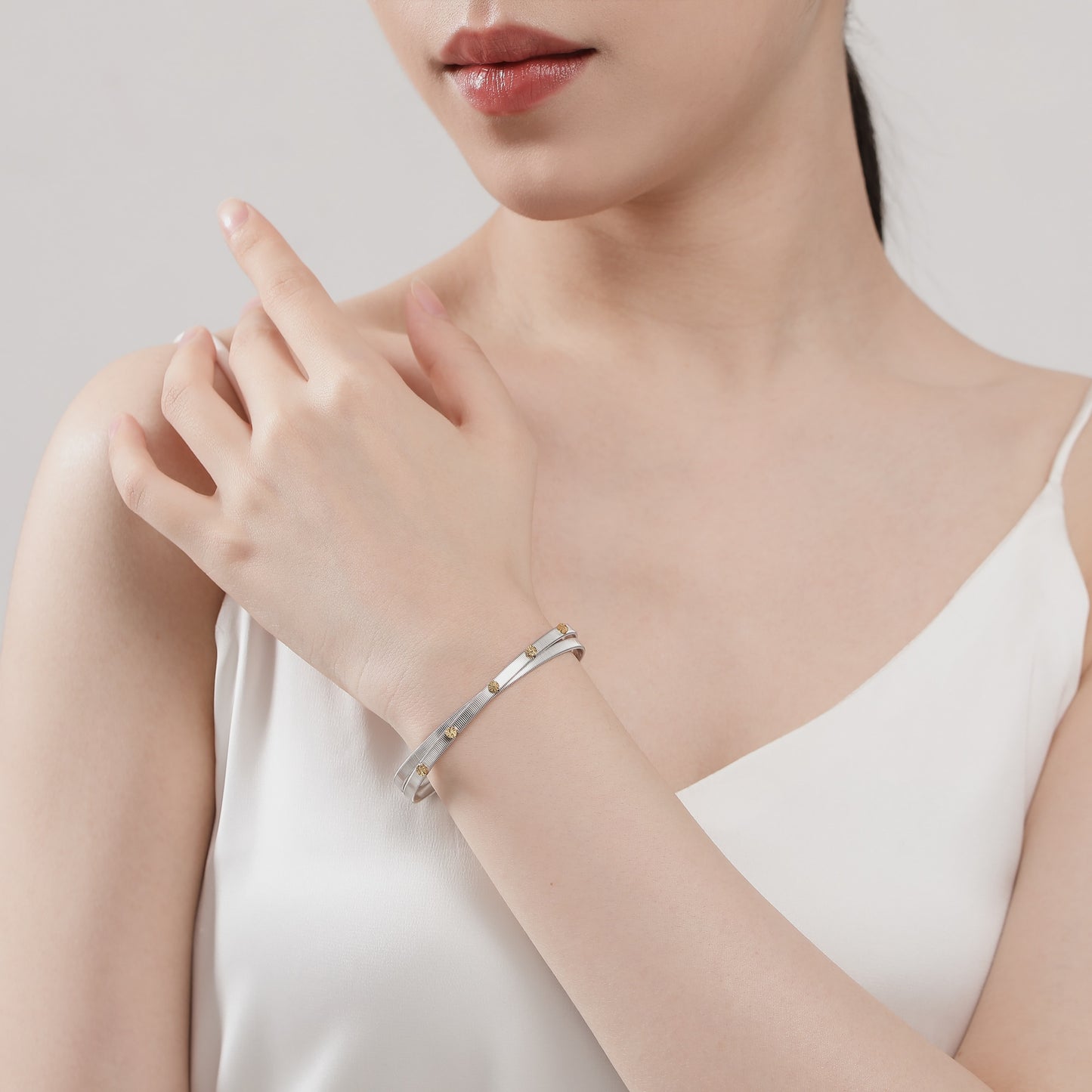 FK Cross beads Bangle