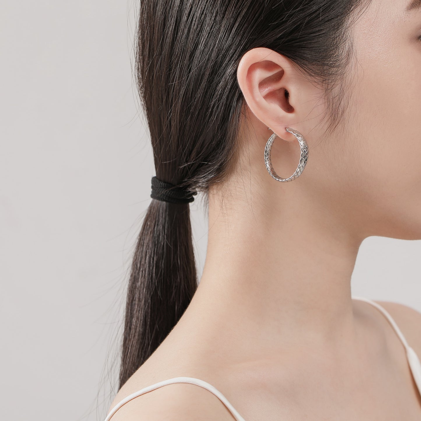Braided Hoop Earrings Medium