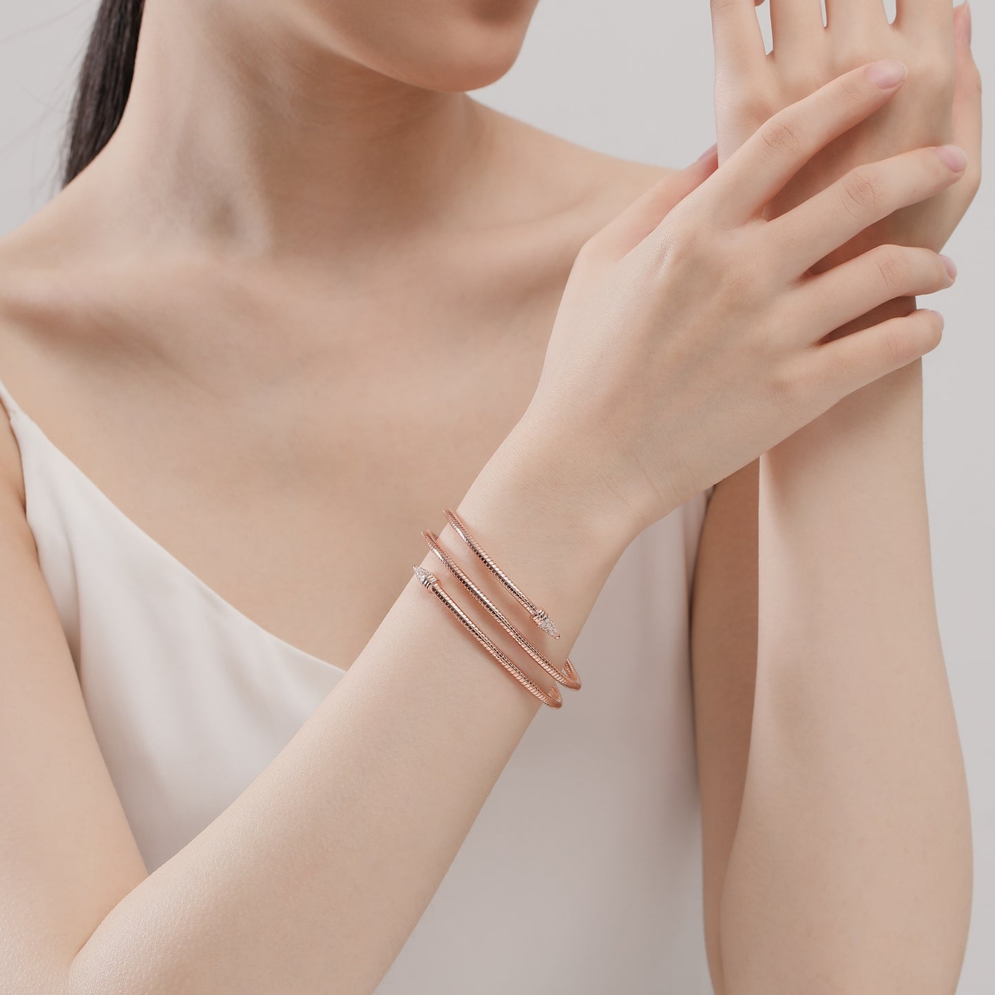 FK Spiral Arrow C.Z. Bangle