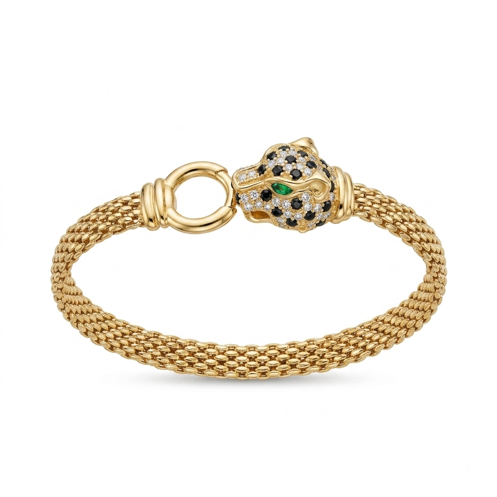 Amulet Pantera Mesh Bangle