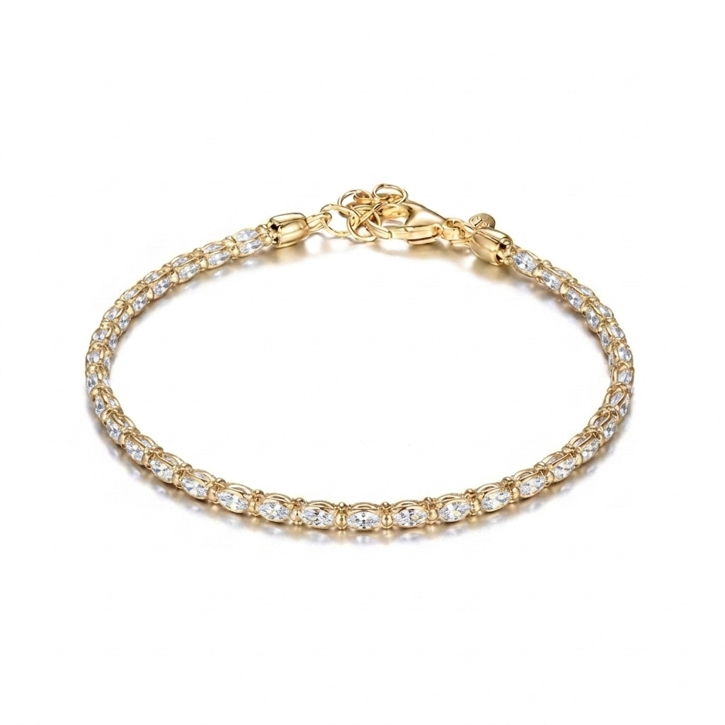 White C.Z. Bracelet