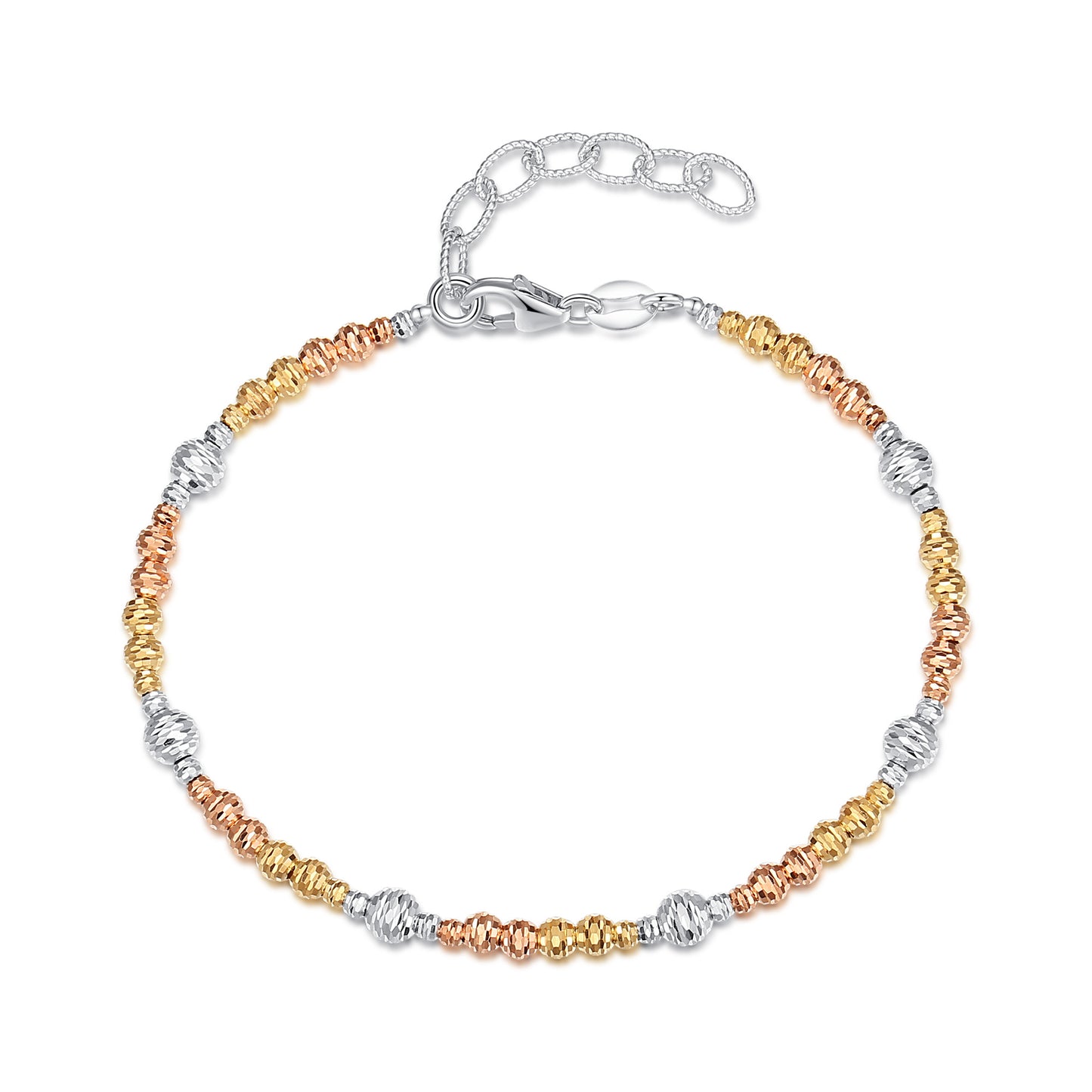 Diamond Cut Beaded Bracelet
