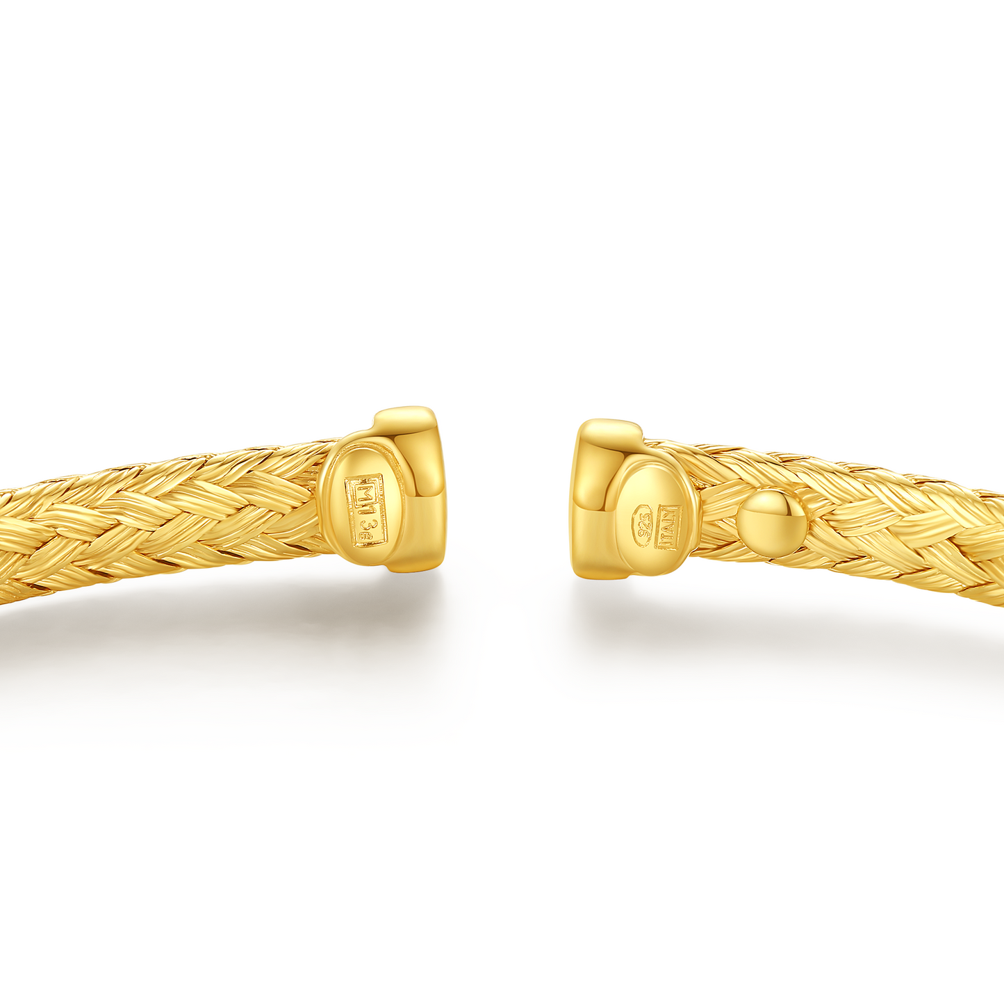 Cross C.Z. Accented Weave Bangle