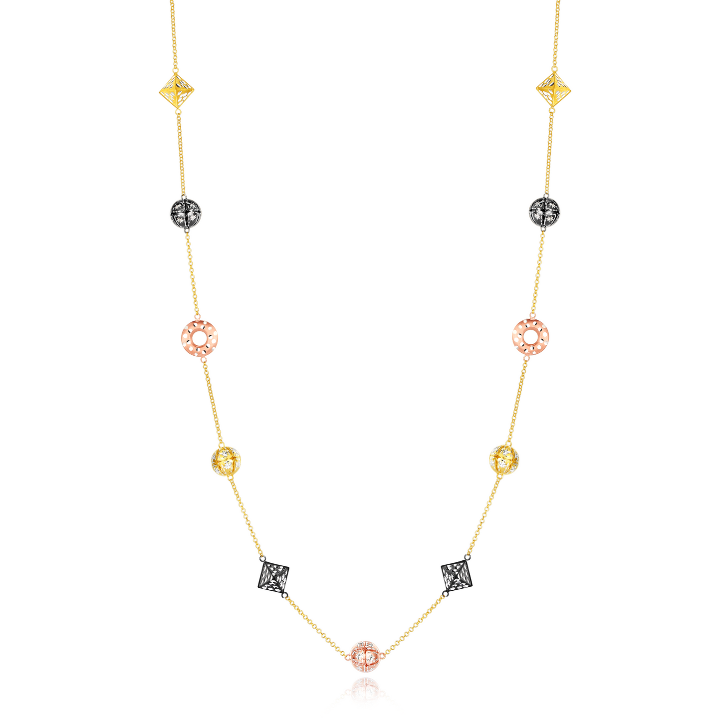 FK Donut Long Necklace