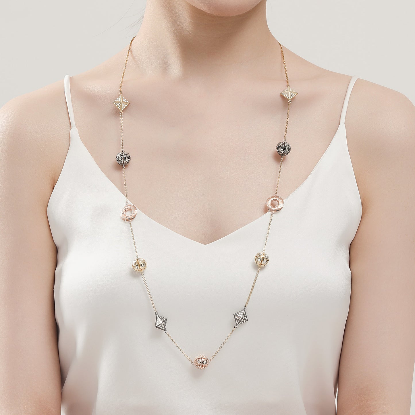 FK Donut Long Necklace