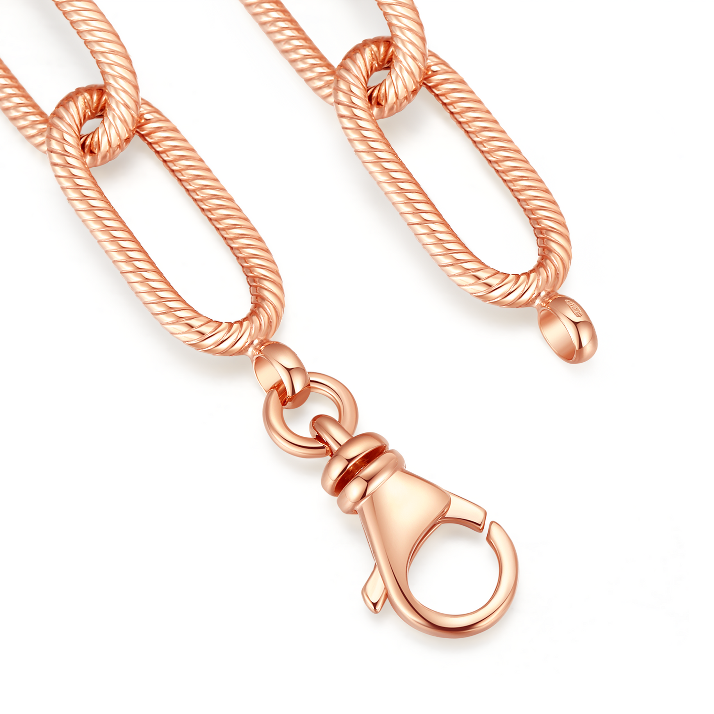 Twisted Cable Paper Clip Bracelet