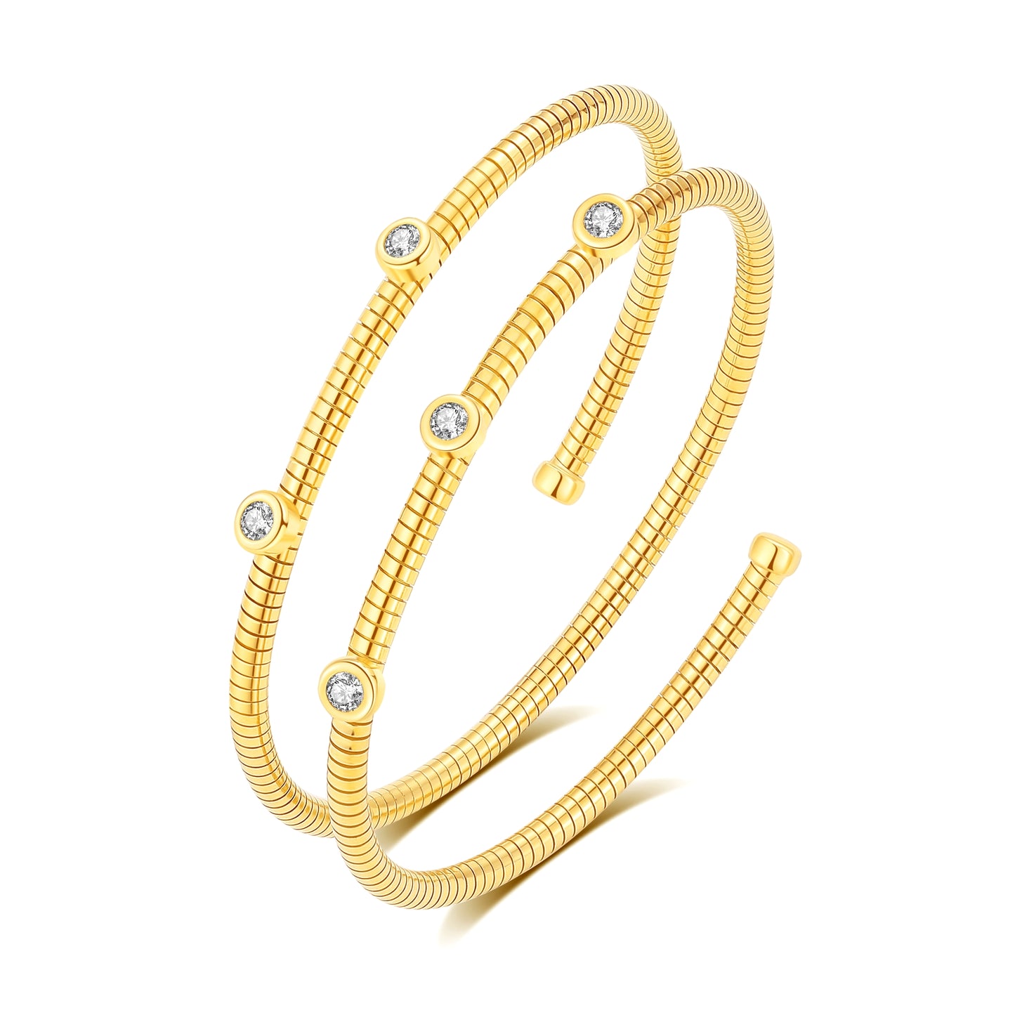 FK Spiral C.Z. Bangle
