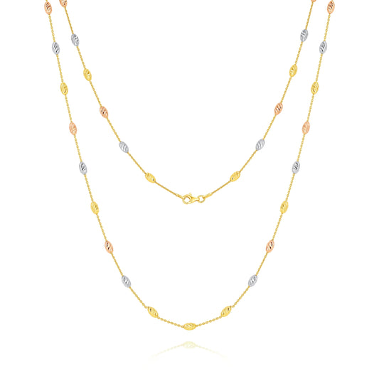 Slash Beads Necklace 80cm