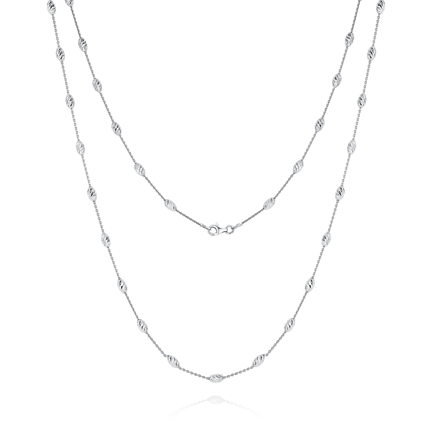 <tc>Collana da 80cm con Perle Scintillanti Diagonale</tc>