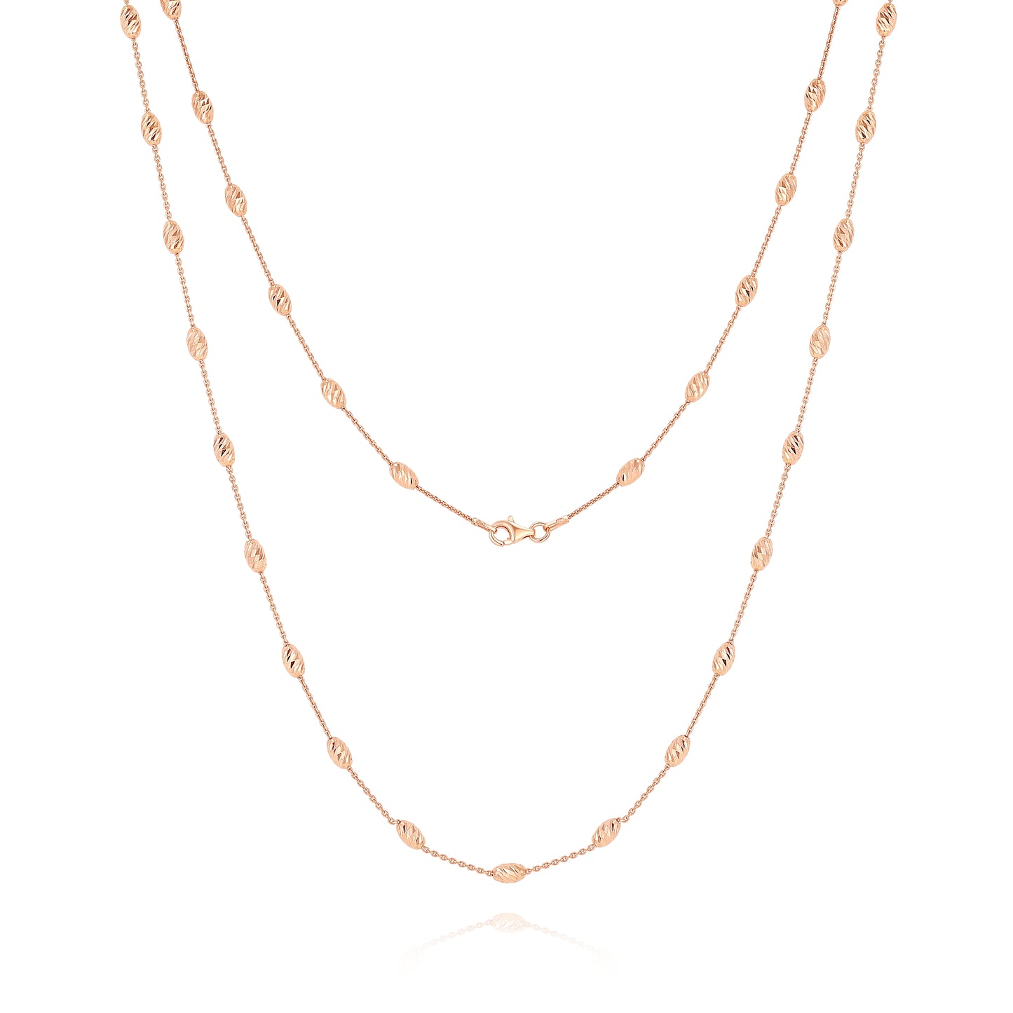 <tc>Collana da 80cm con Perle Scintillanti Diagonale</tc>