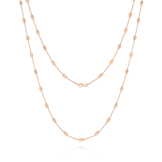 <tc>Collana da 80cm con Perle Scintillanti Diagonale</tc>