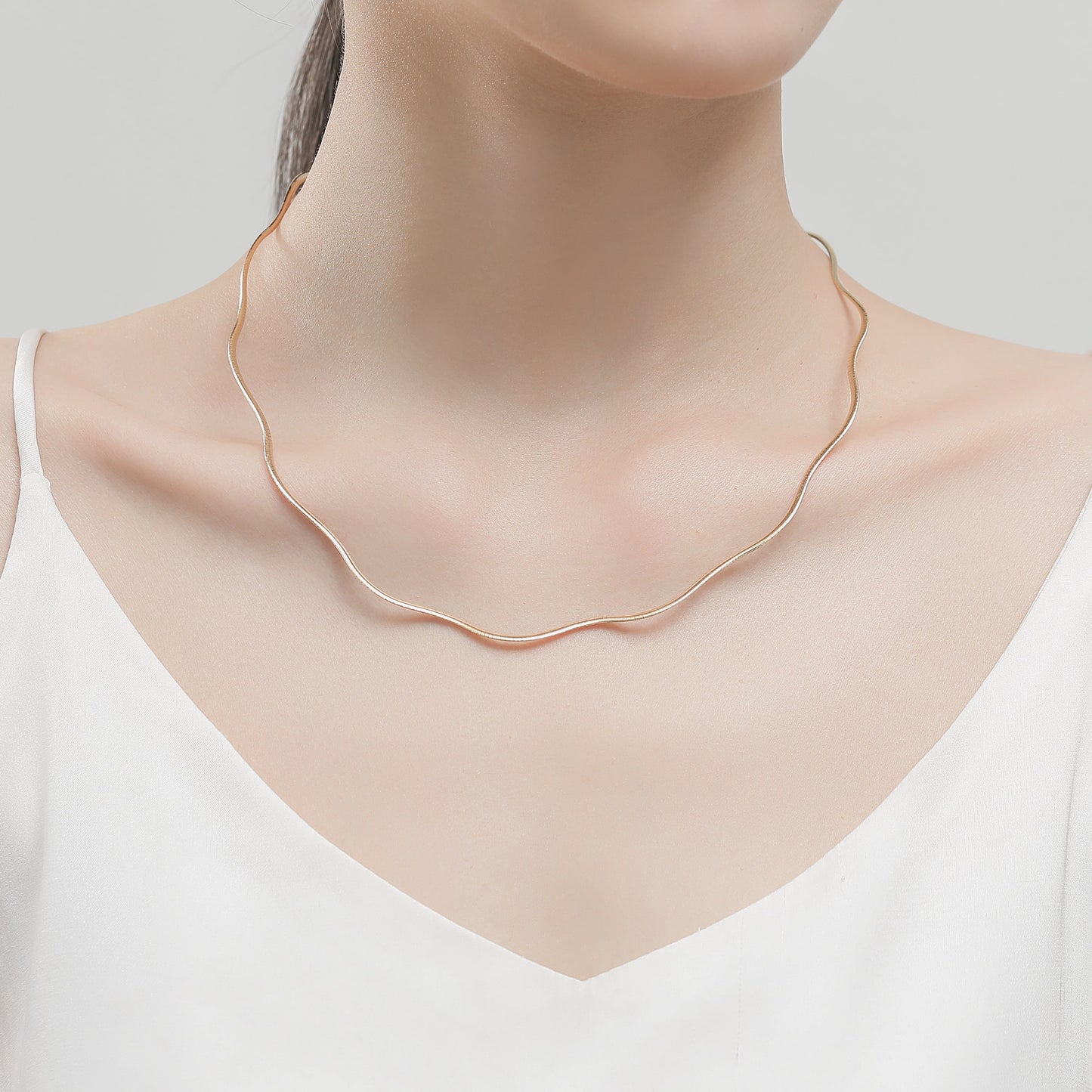 Wavy Snake Bone Choker