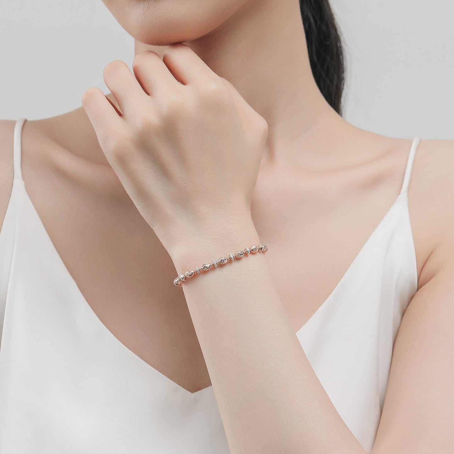 Saturno Double Mooncut Bracelet