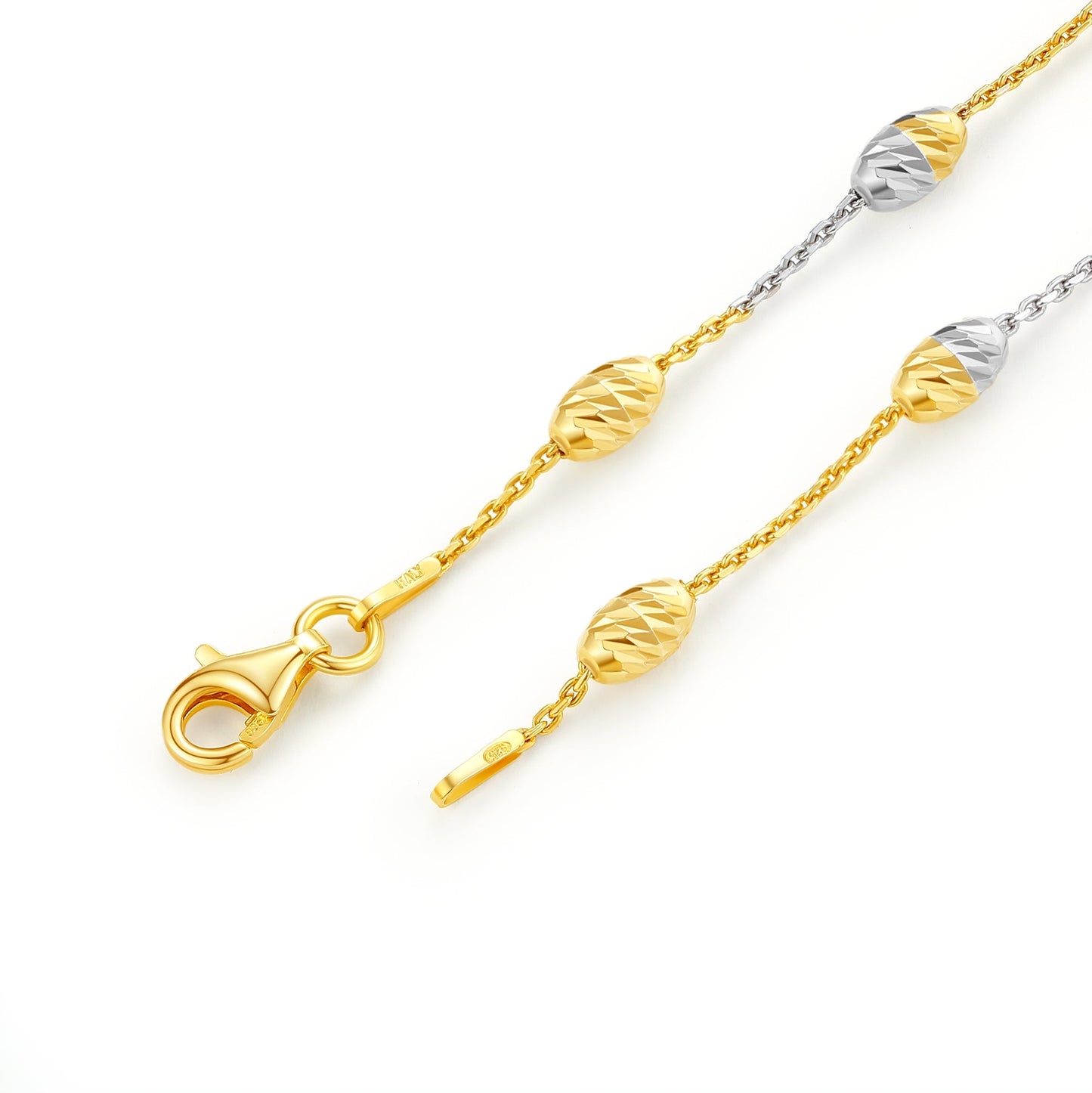 Slash Beads Necklace 80cm