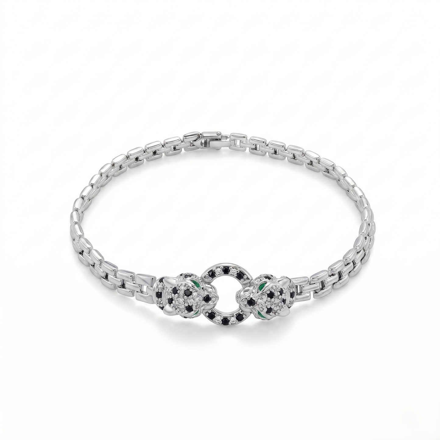 Panther Onyx C.Z. Watchband Bracelet