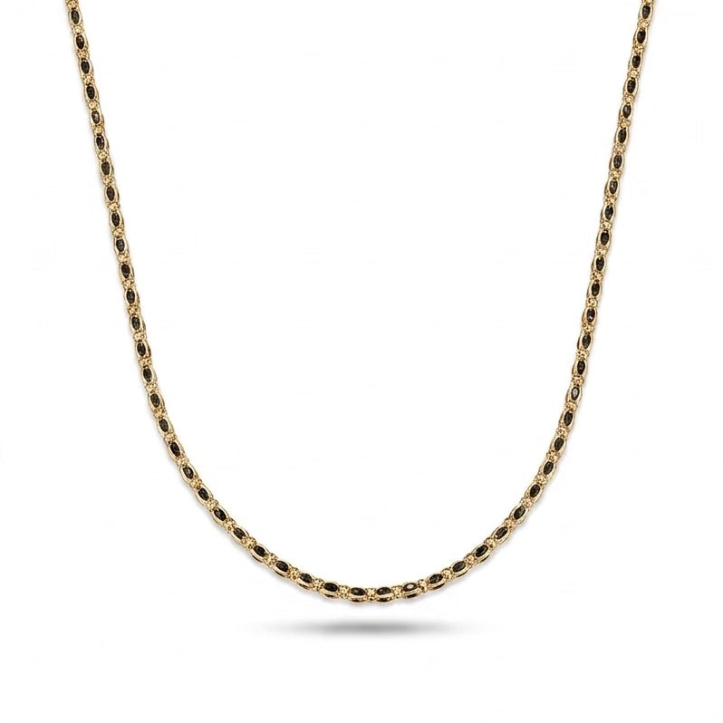 Black C.Z. Necklace