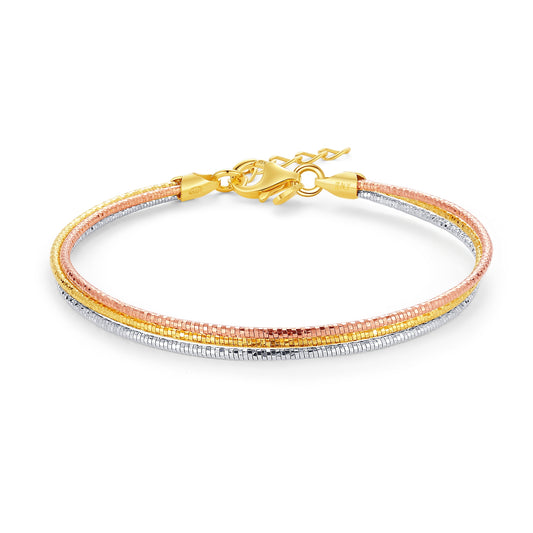 <tc>Bracciale Elegante a Spirale da Tre Colori</tc>