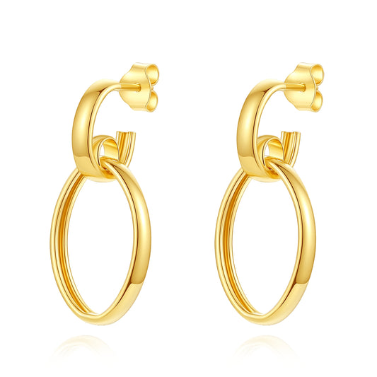 Oval Link Earrings