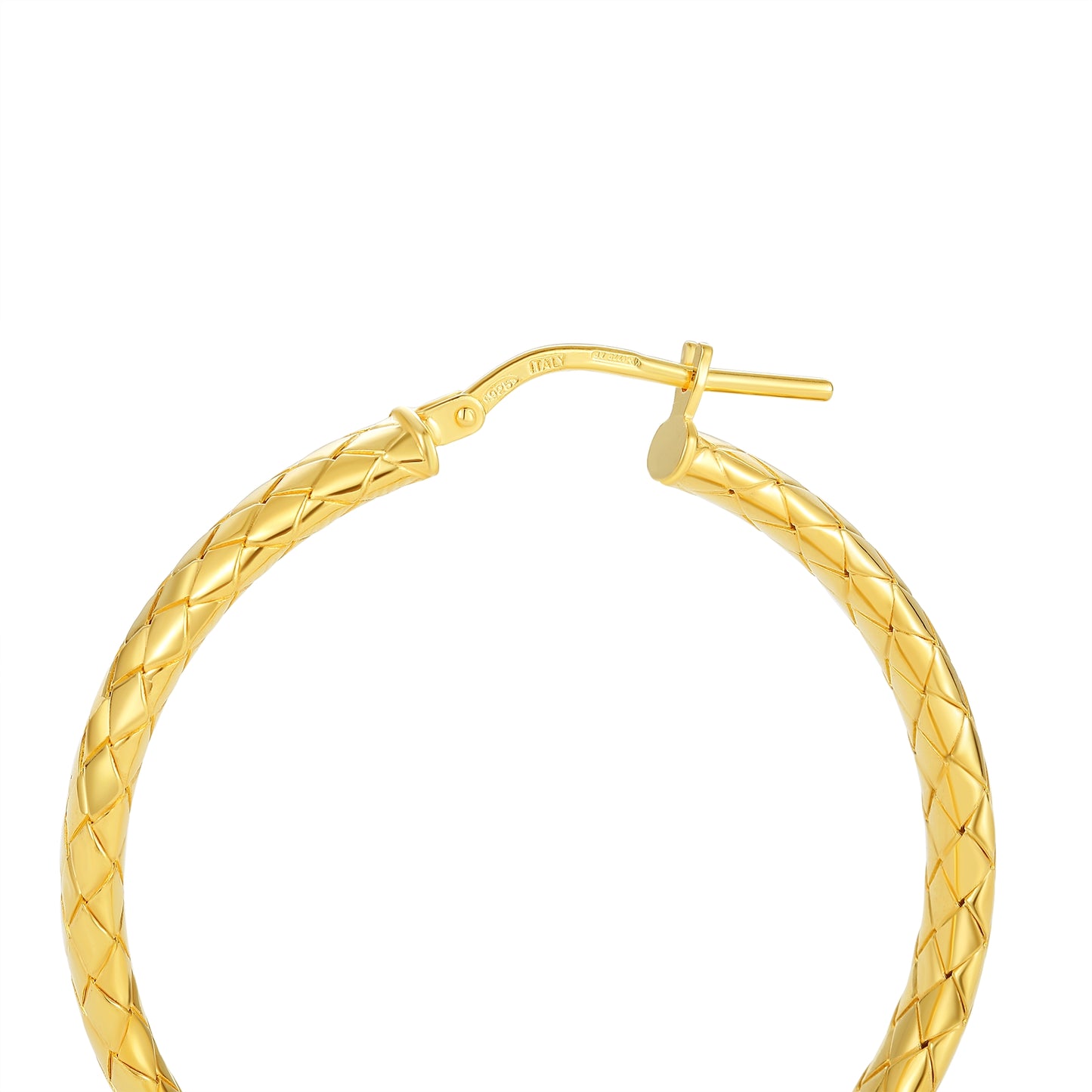 Braided Hoop Earrings Large