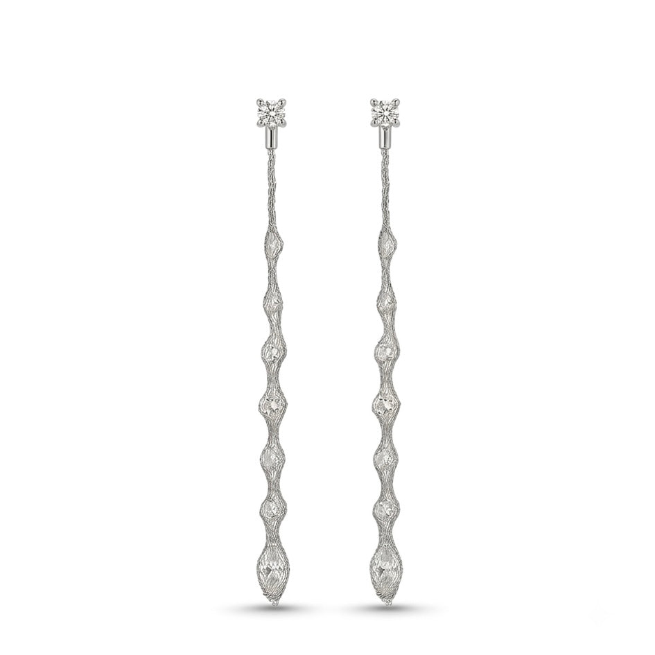Mesh Crystal Earrings