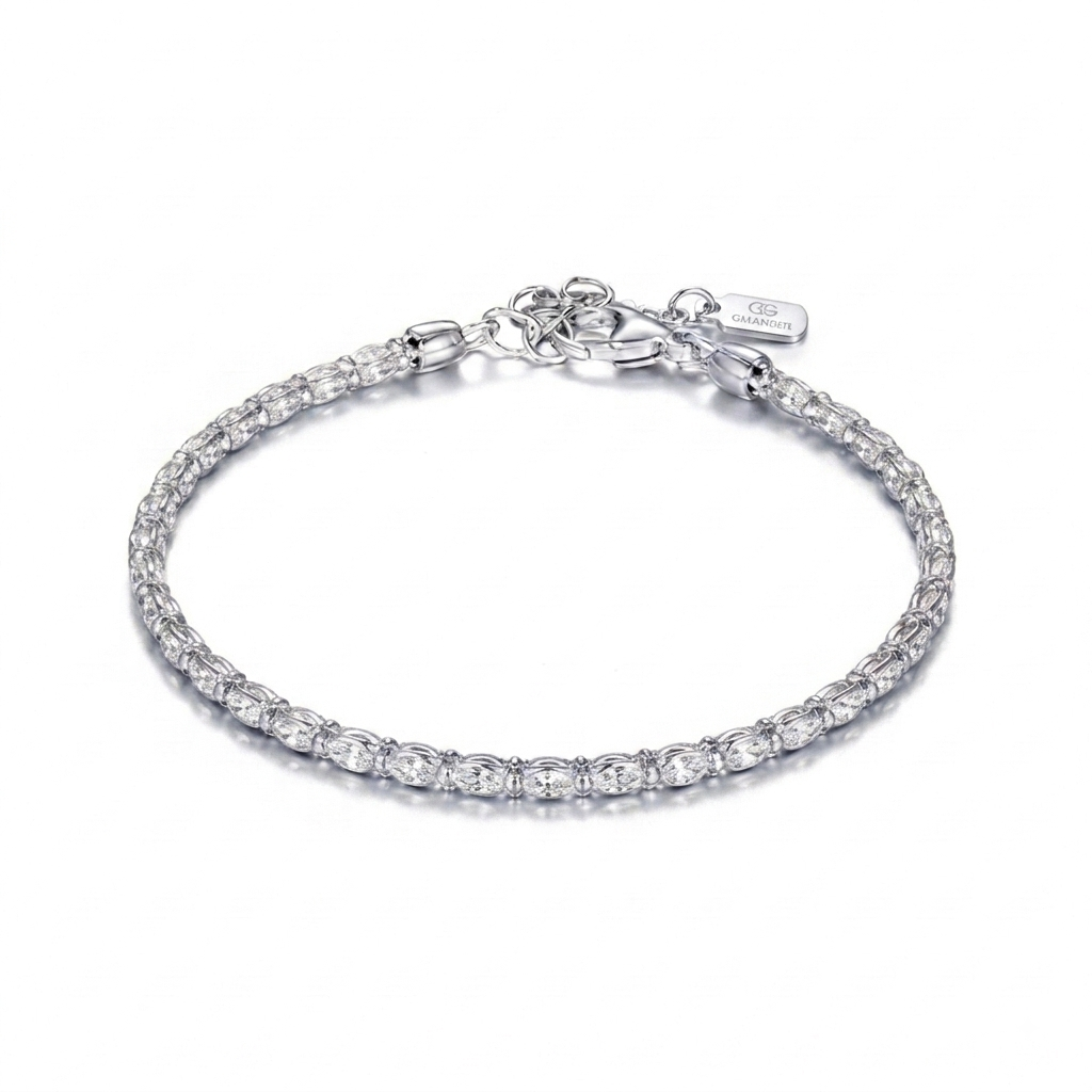 White C.Z. Bracelet