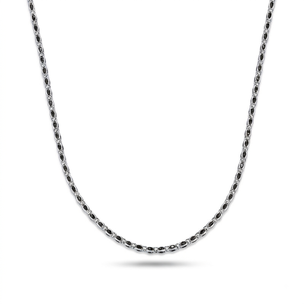 Black C.Z. Necklace