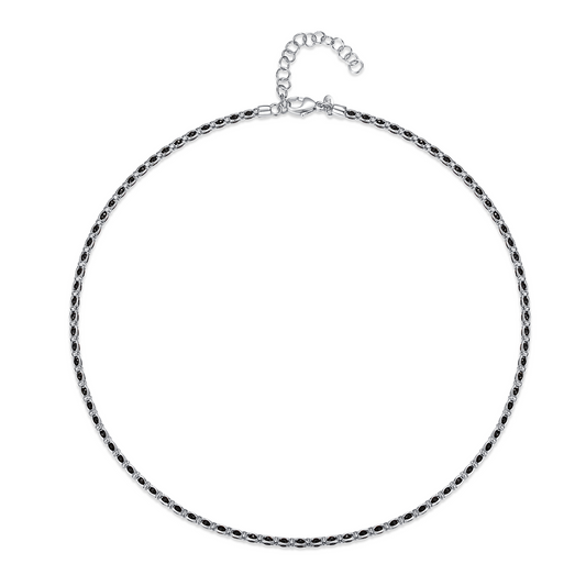 Black C.Z. Necklace