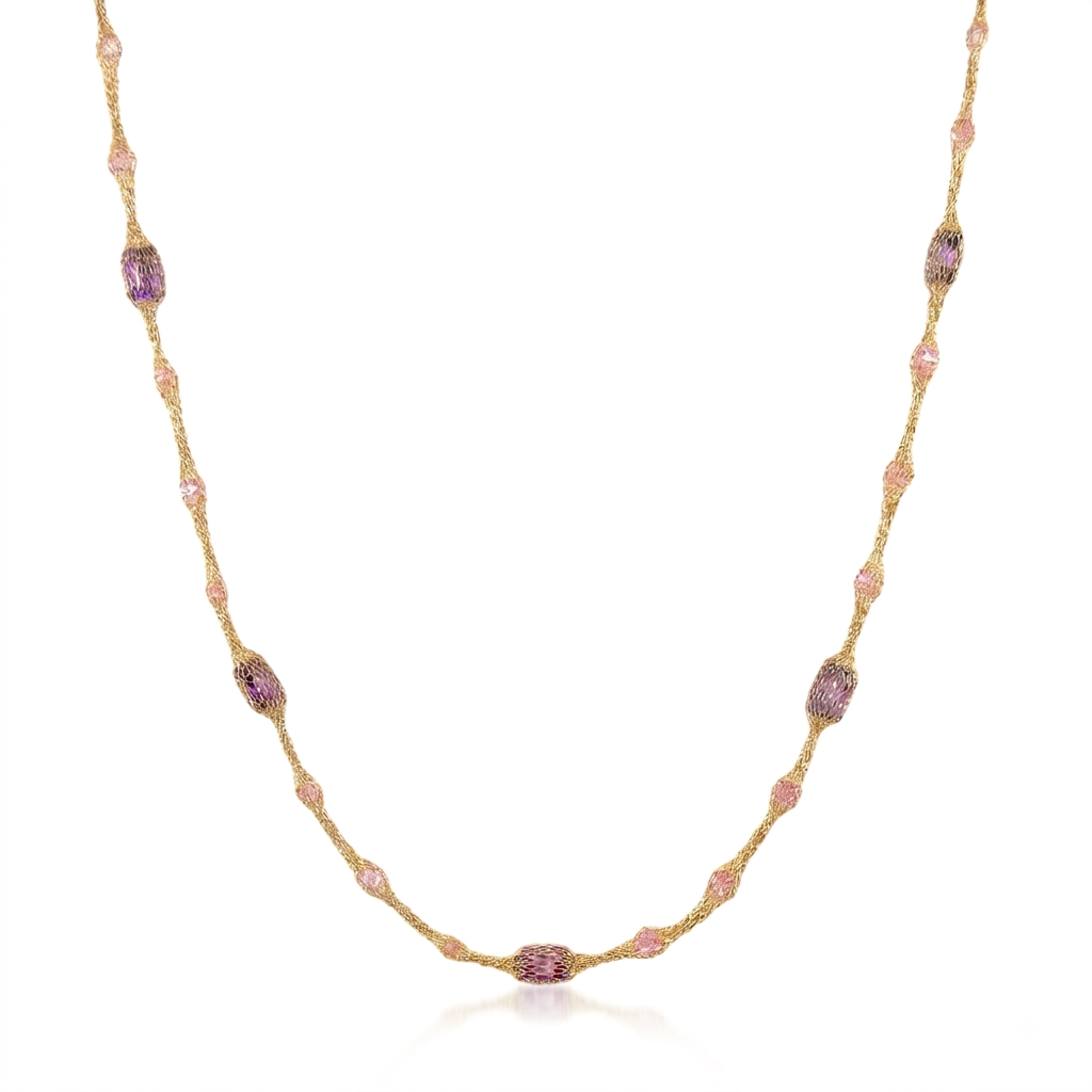 Twilight Mesh Crystal Necklace