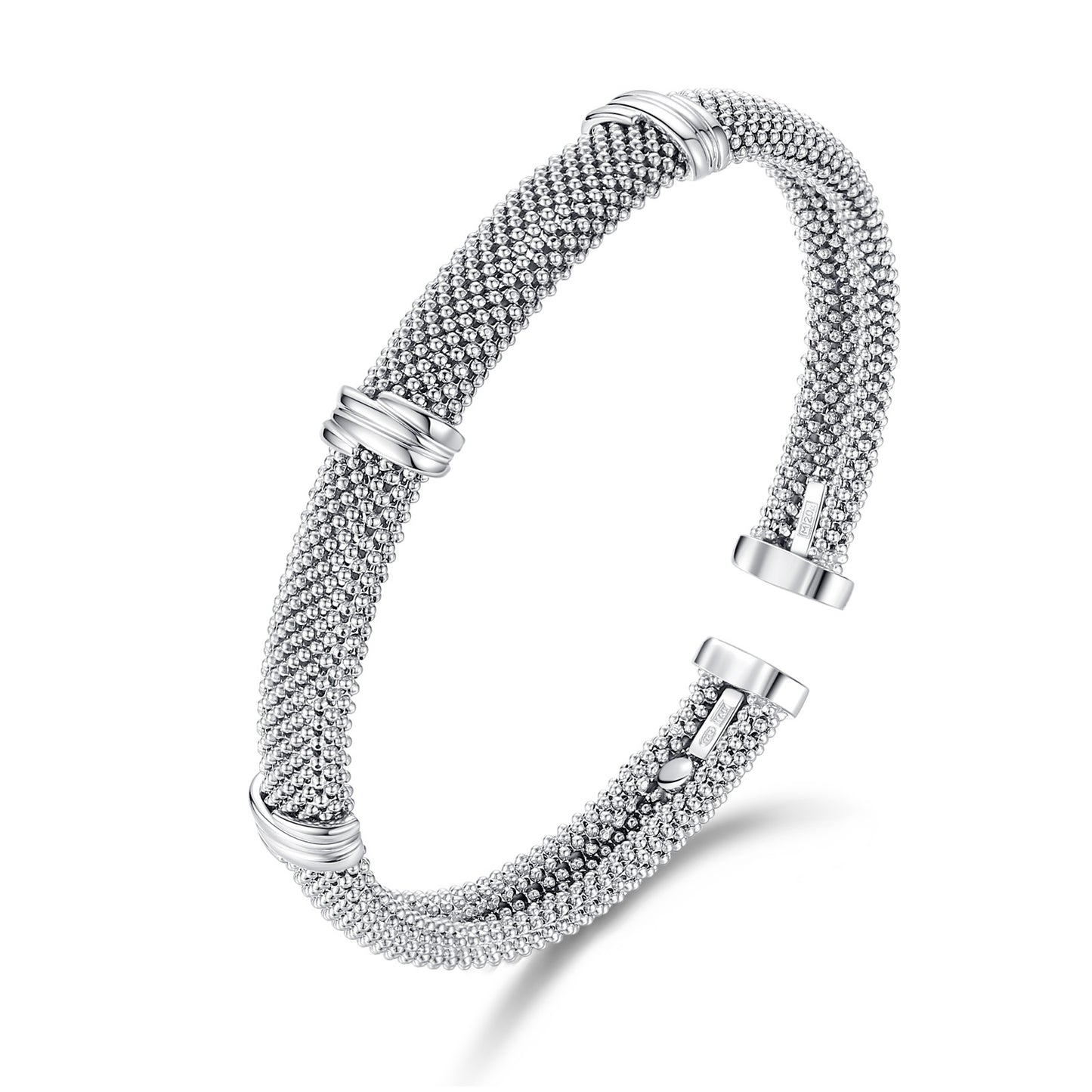 <tc>FK Bracciale Aperto con Rete da Tessitura di Moda</tc>