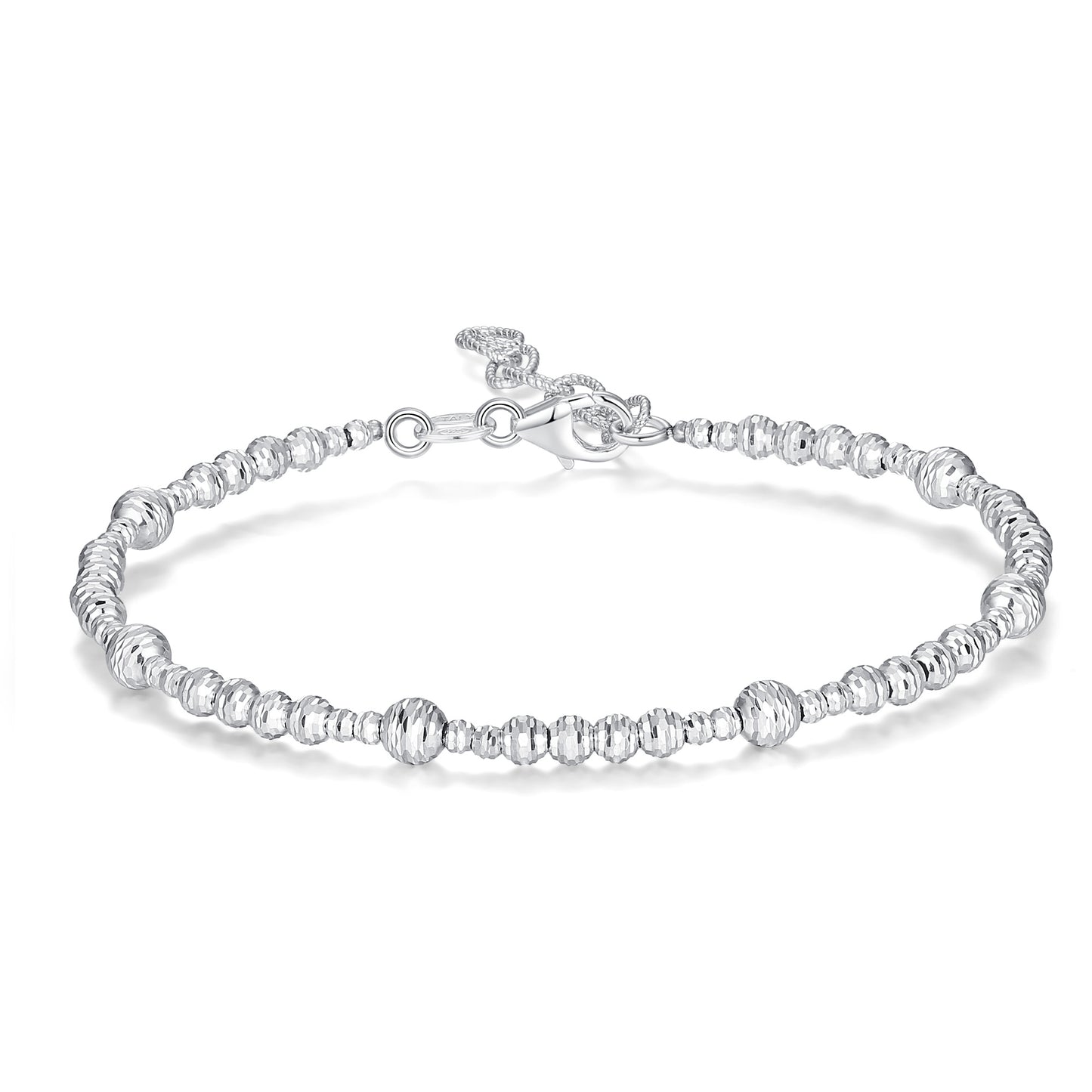 Diamond Cut Beaded Bracelet