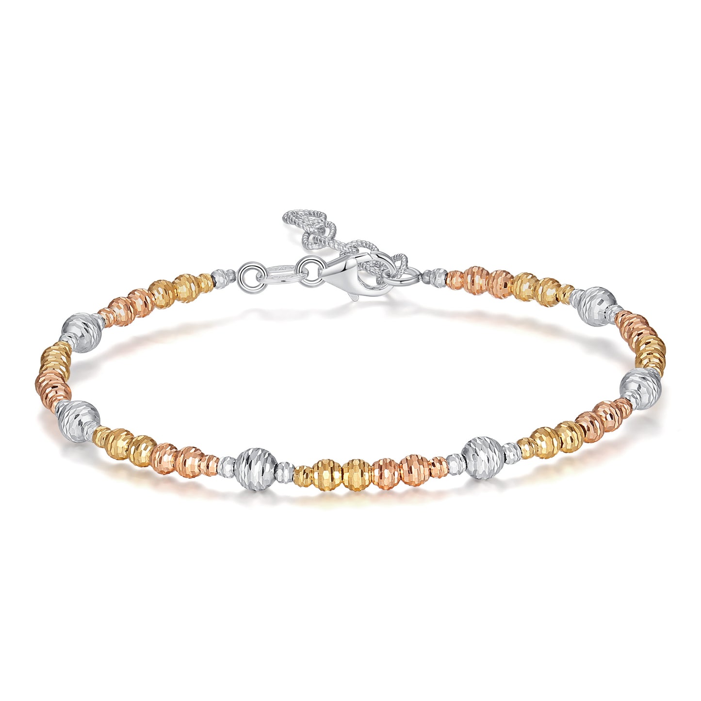 Diamond Cut Beaded Bracelet