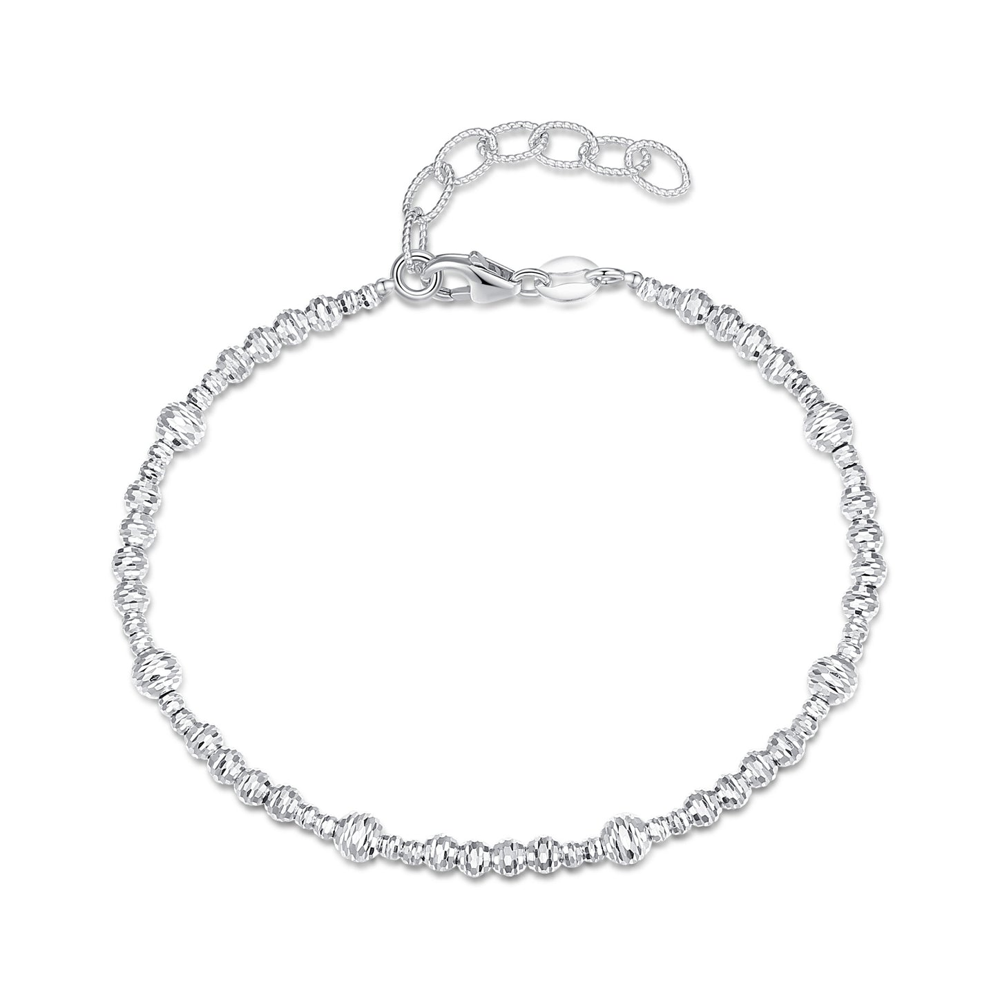 Diamond Cut Beaded Bracelet