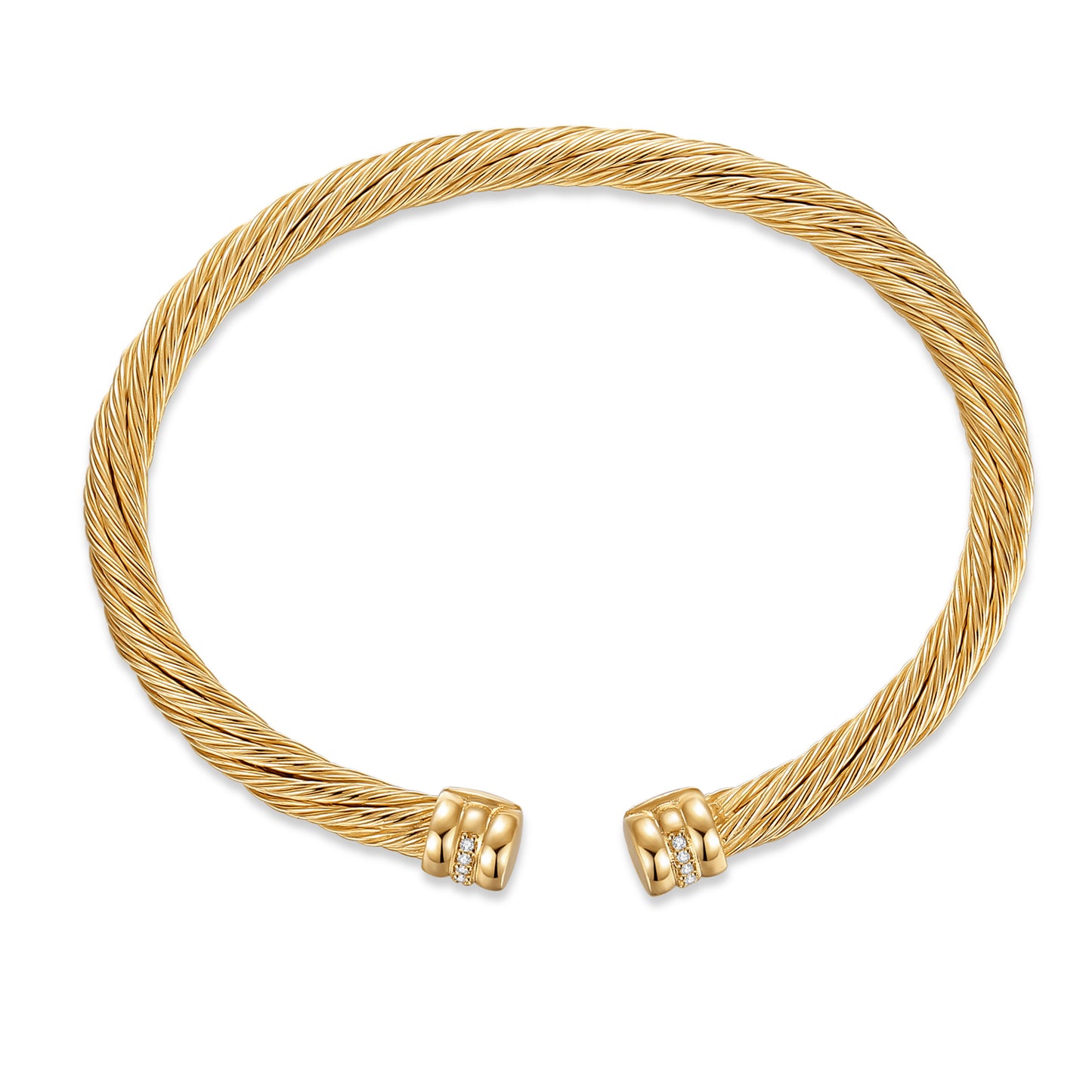 Twisted Cable Cuff Bracelet