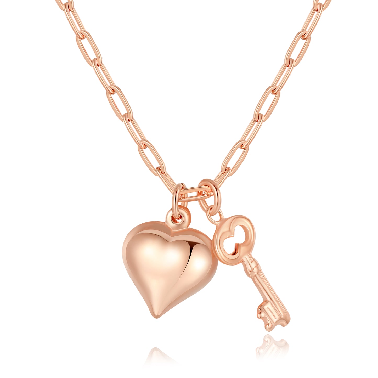 Heart & Key Necklace