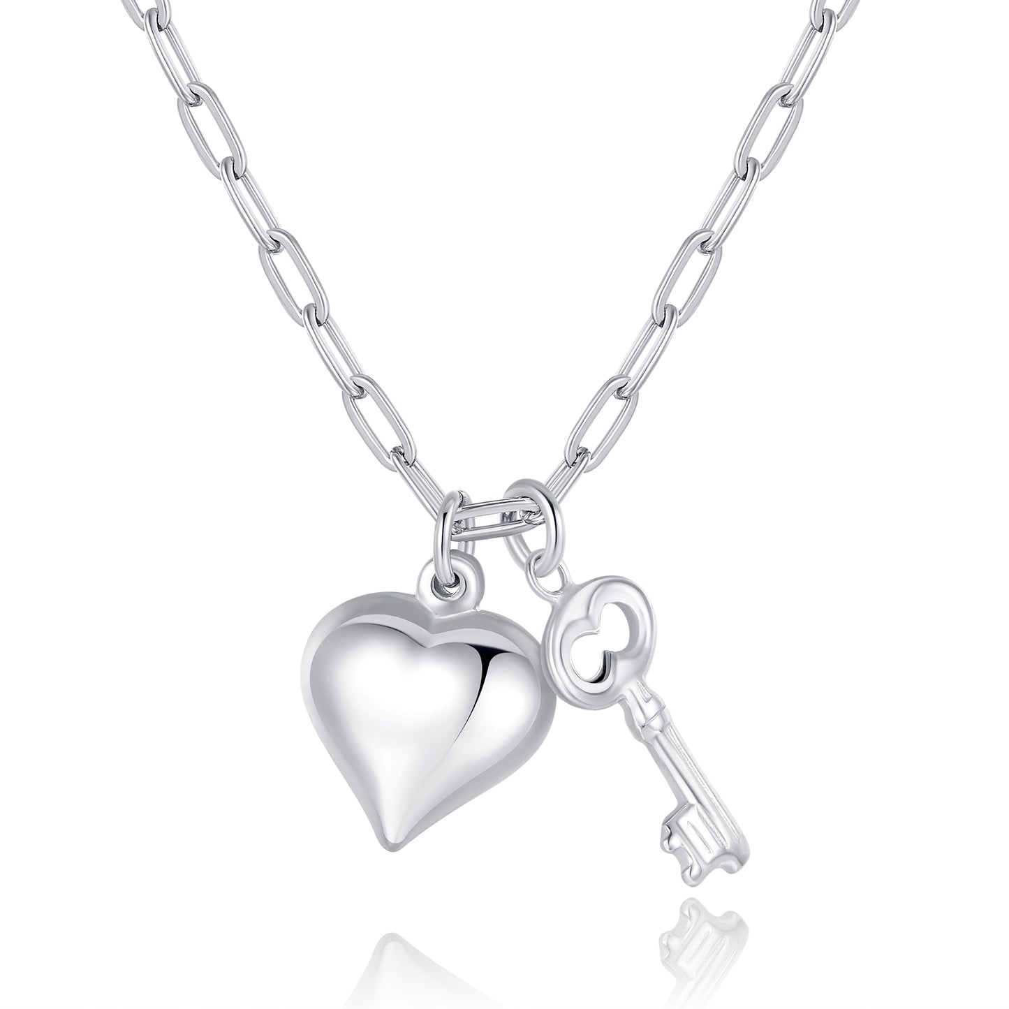 Heart & Key Necklace