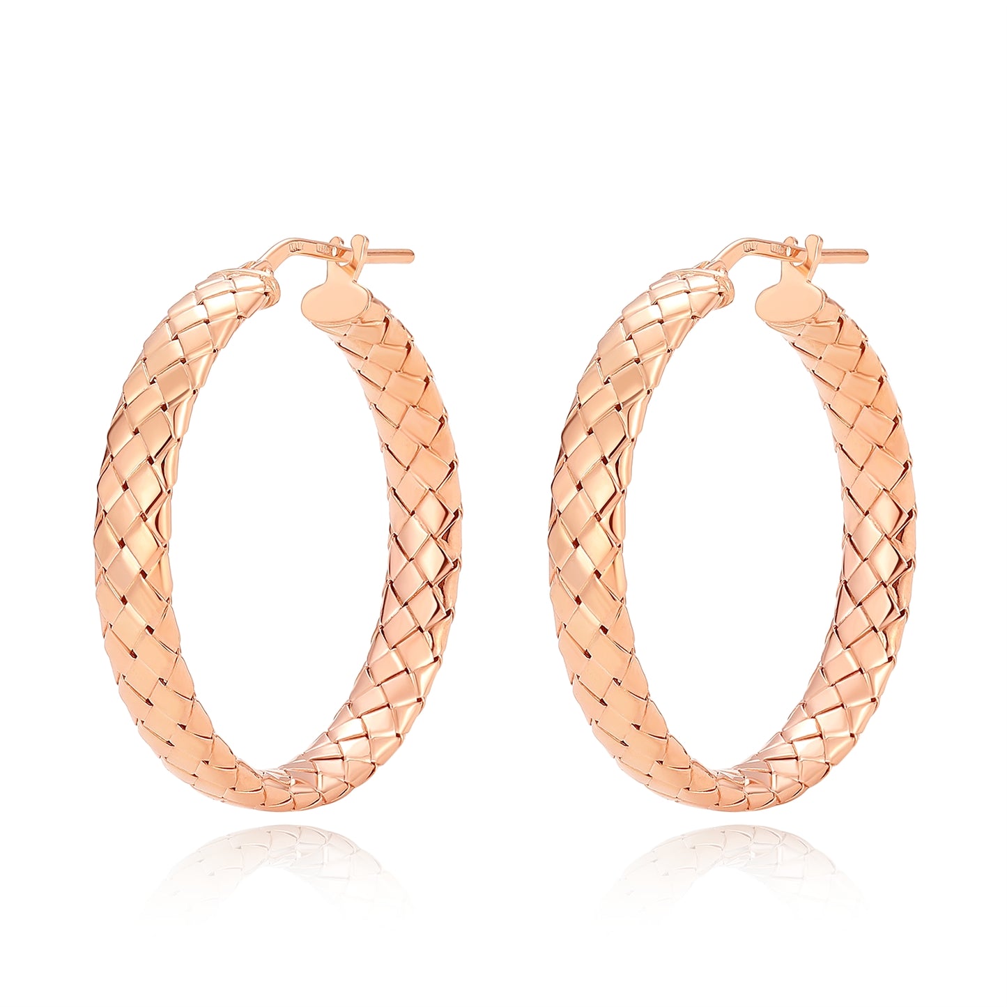 Braided Hoop Earrings Small