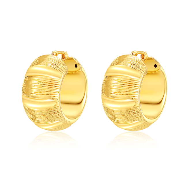 Rigato Snail-Shape Earrings