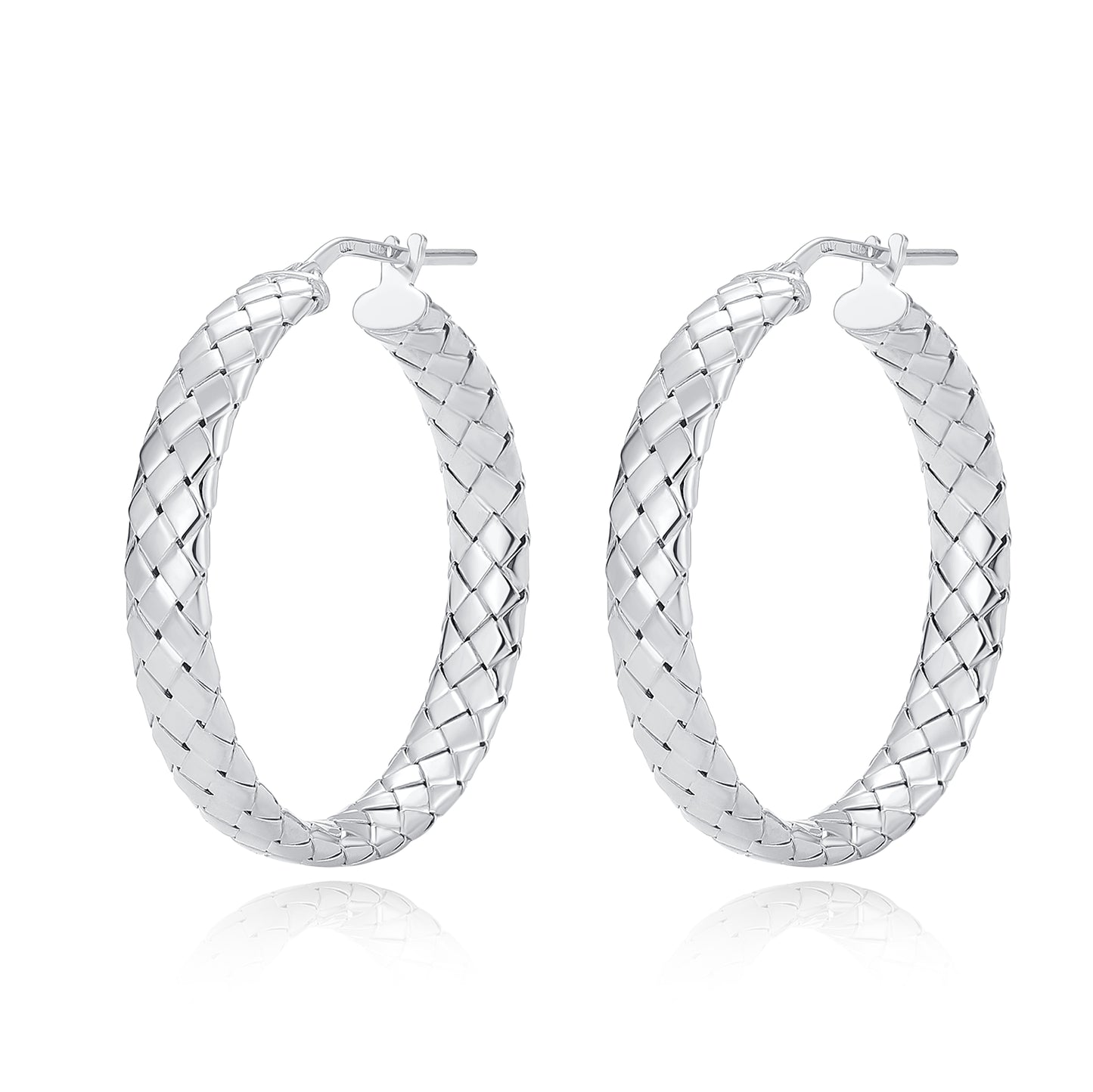 Braided Hoop Earrings Small