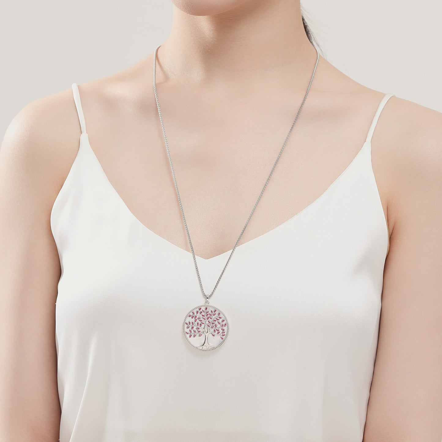 Tree of Life C.Z. Necklace