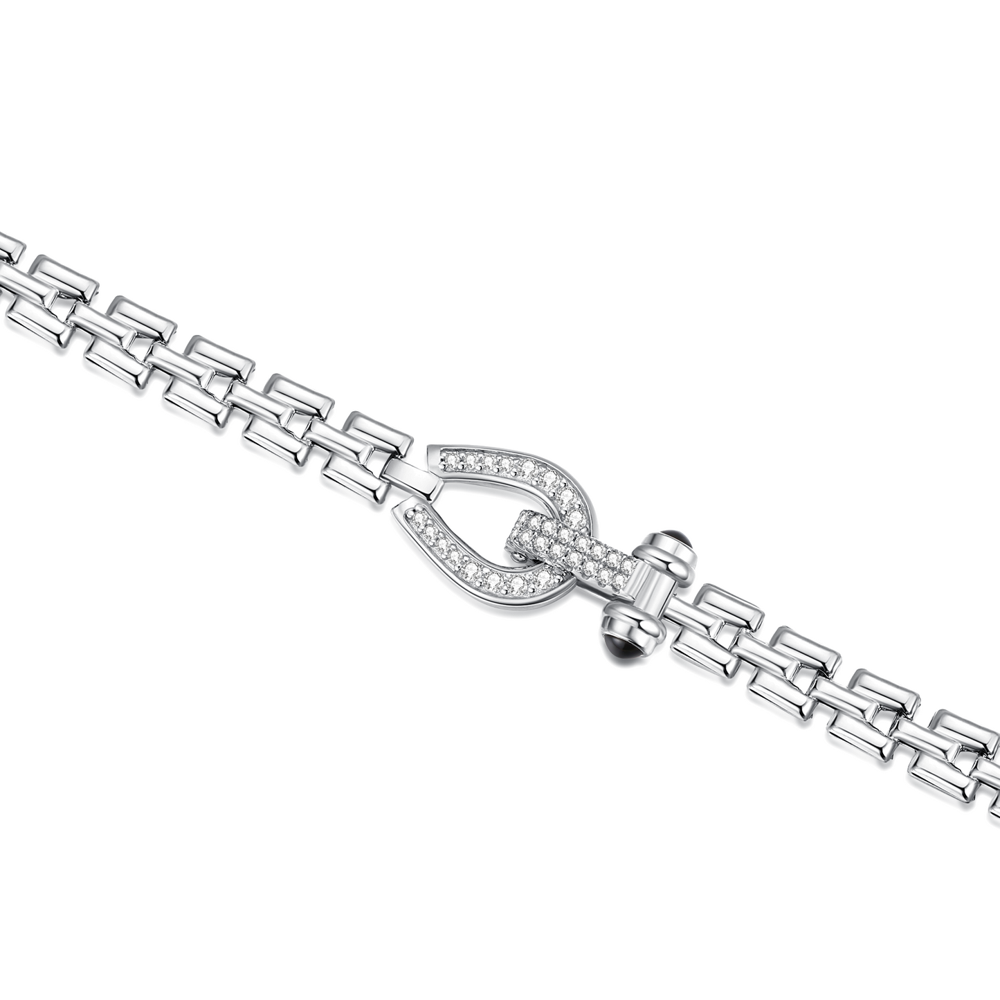 Horseshoe Onyx Watchband Bracelet