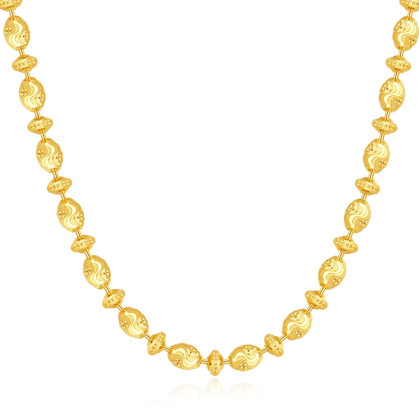 Saturno Double Mooncut Necklace