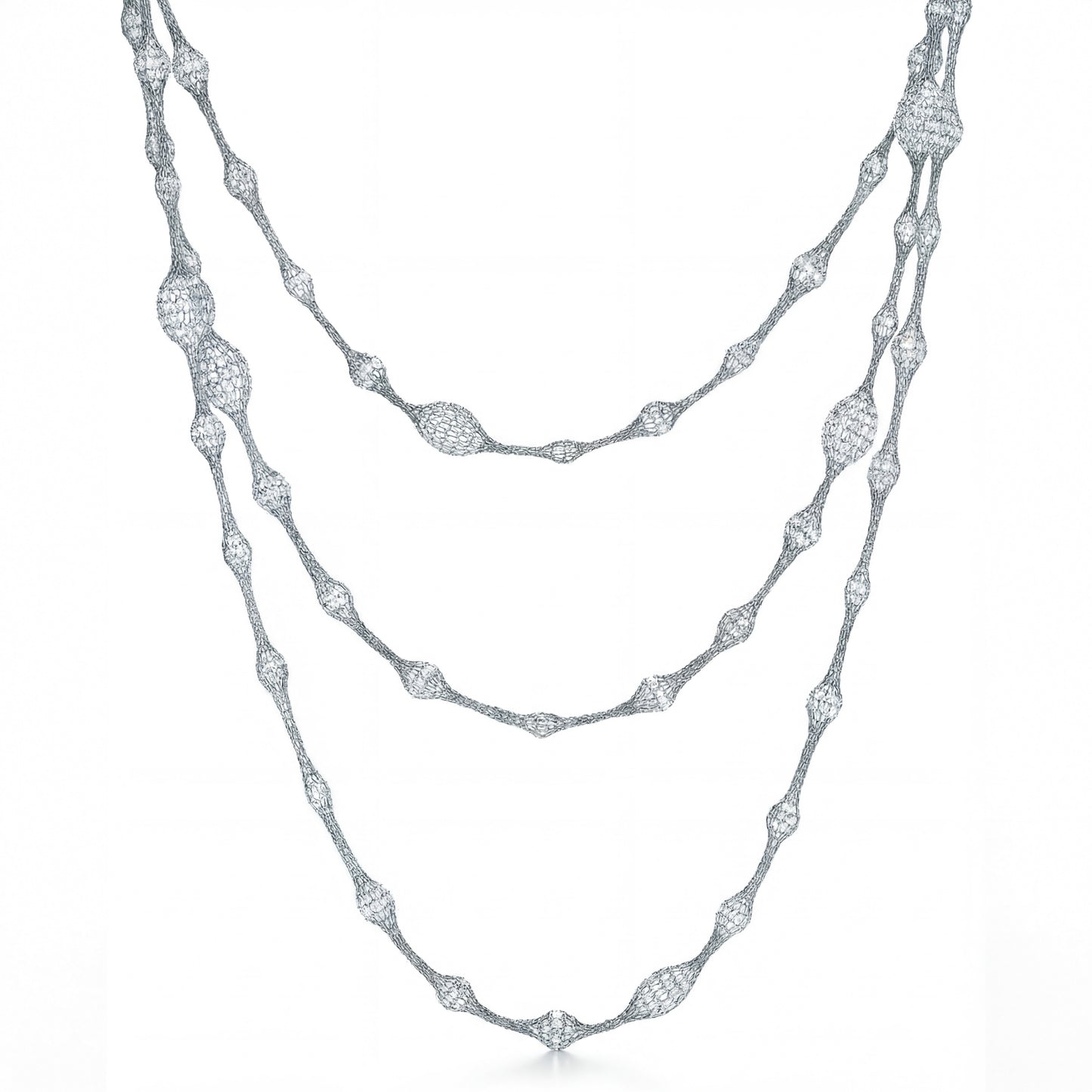 Mesh Crystal Necklace